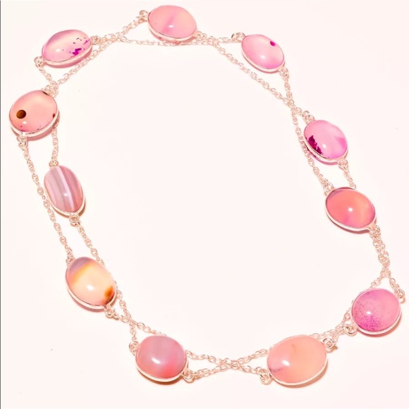 Jewelry - Sterling 36” Gemstone Necklace